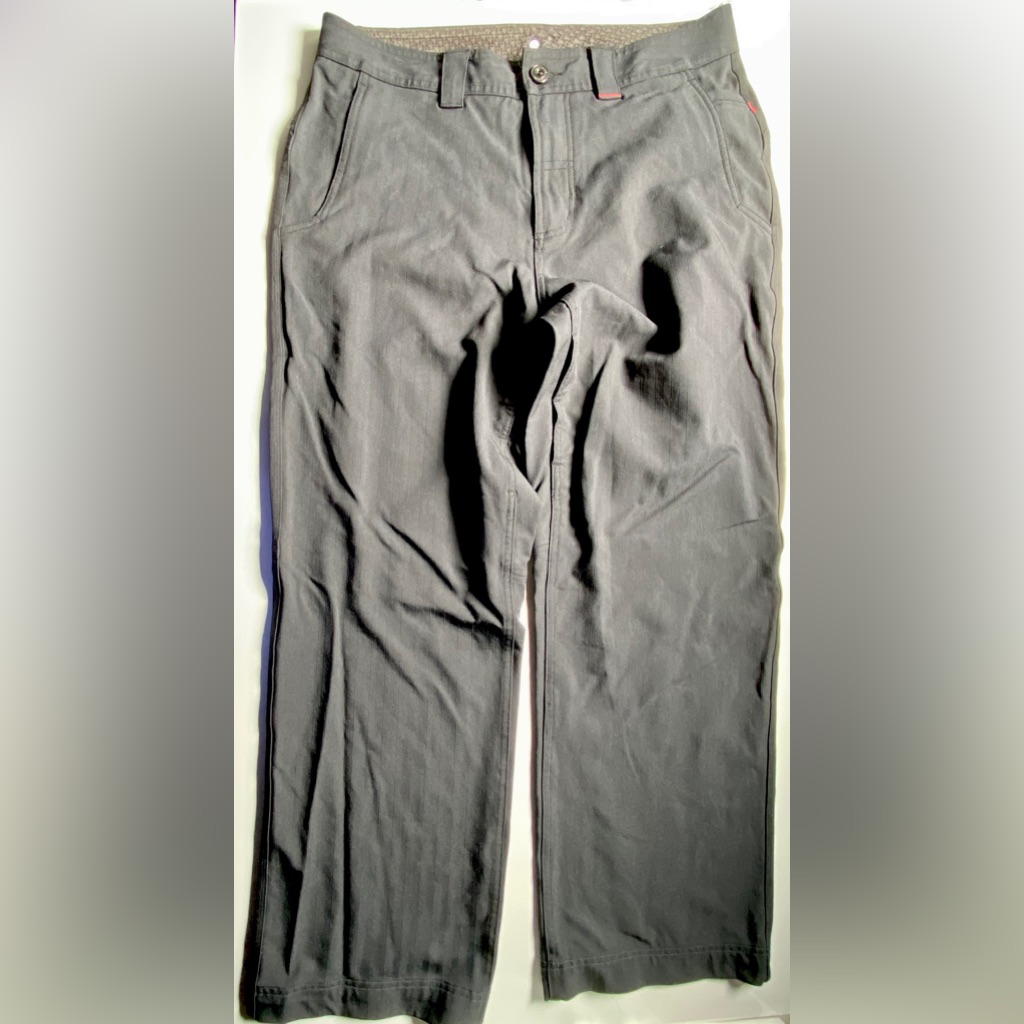 Euc Lululemon Travel Pants, Black With Red Details, Size 36